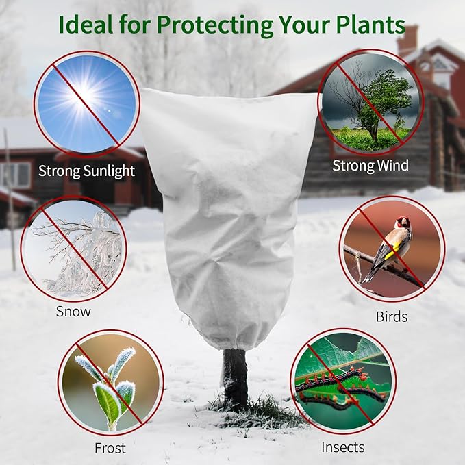 Vale invernale non tessuto agricolo per piante